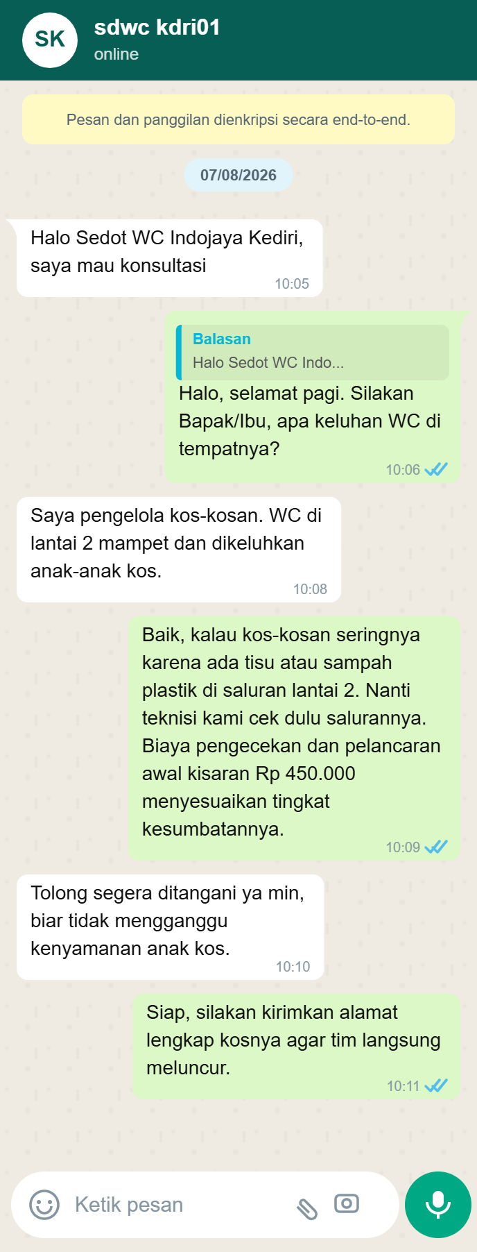 Testimoni WhatsApp 3